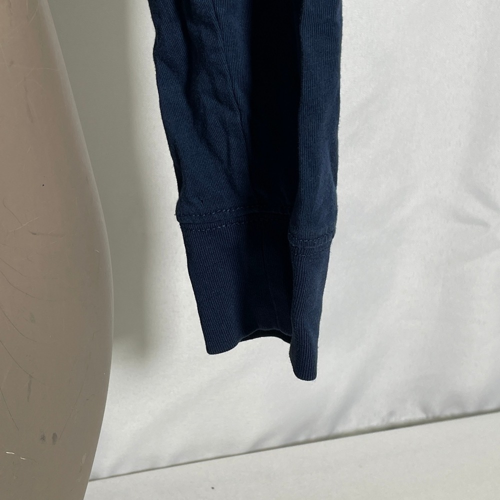 Vineyard Vines Long Sleeve Cropped Navy Blue Whale Sailboats T-Shirt Women's XS - Picture 7 of 9